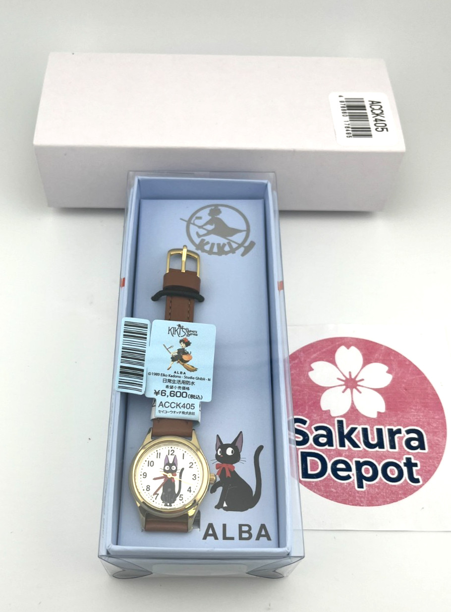 ALBA Ghibli Watch Service ACCK411 Jiji Delivery Leather New Kiki's Black Studio - vintagewatches.pk