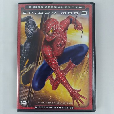 Spider Man 3 Special Edition 2 Disc DVD Movie Maguire Action-Super Hero PG-13