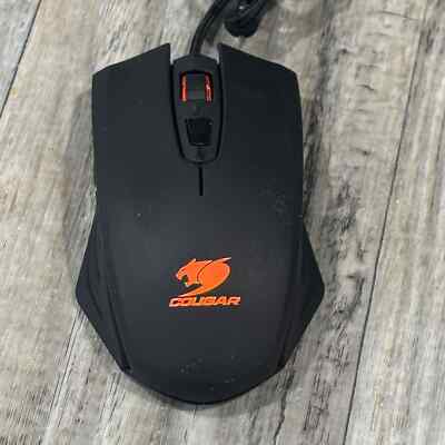 Cougar 200M Wired Gaming Mouse - Black Edition with Orange LED