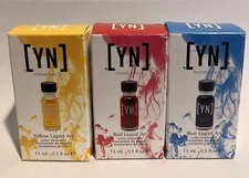 Young Nails Liquid Art Color — Red, Yellow & Blue pack