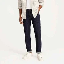 J. Crew 484 Cone Denim Men’s Slim Fit Jeans in Resin Rinse $128 NEW 34x32