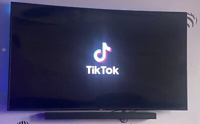 55inch Samsung TV With TikTok App Downloaded