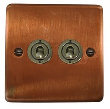 G&H Tarnished Copper CTCB Light Switches, Plug Sockets, USB, Dimmers, Toggles