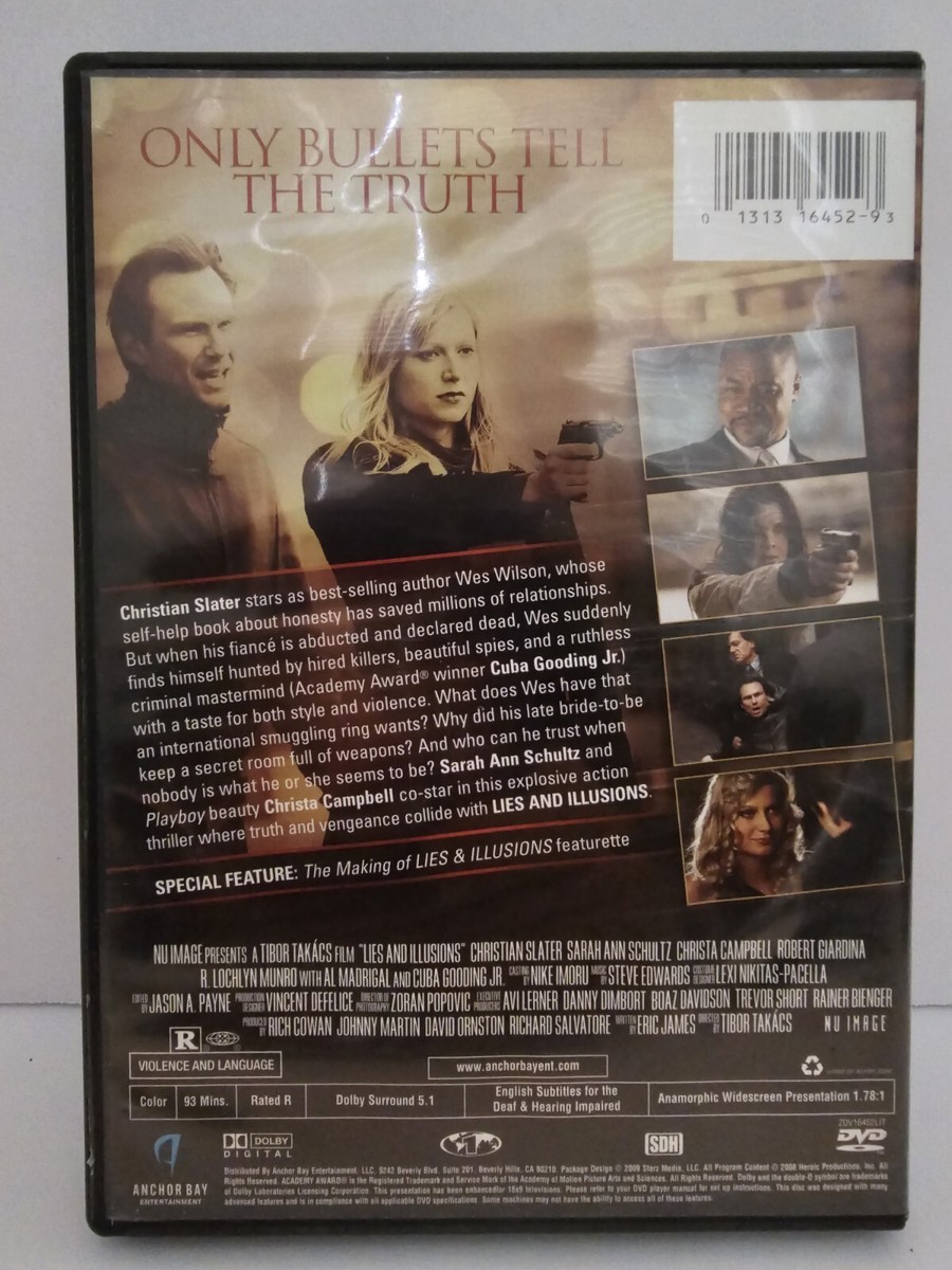 Lies and Illusions (DVD, 2009) Christian Slater, Christa Campbell