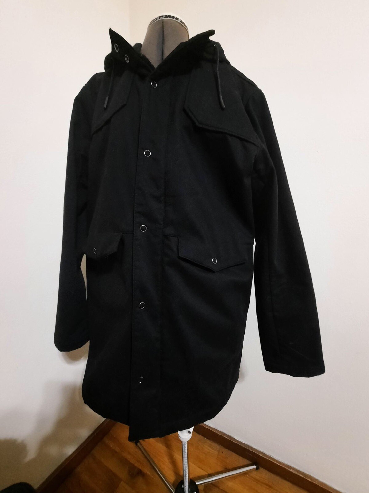 Topman Mens Black Utility Jacket Size L 