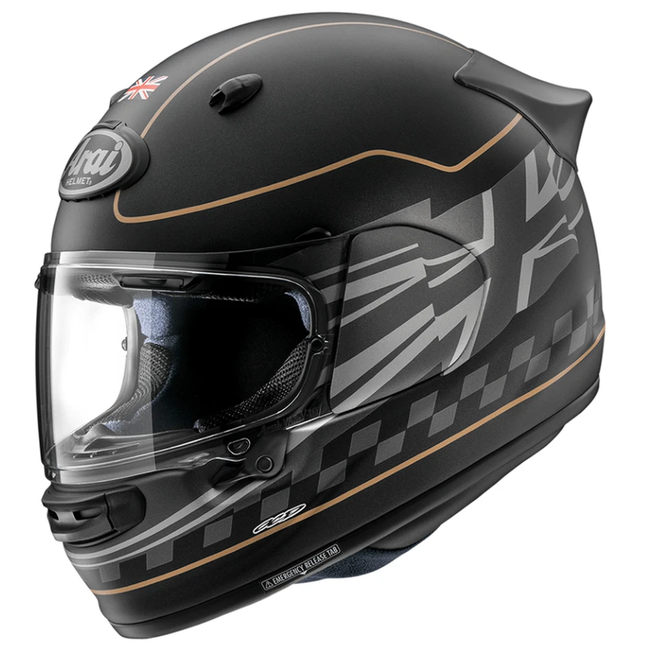 Arai Quantic Motorbike Motorcycle Helmet Dark Citizen & Free Dark Visor