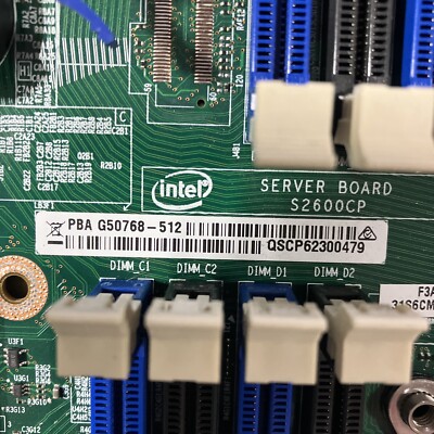 INTEL S2600CP LGA 2011 G50768-512 SERVER MOTHERBOARD with 2x E5