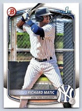 RICHARD MATIC  YANKEES    RC 1st card   2025 BOWMAN PROSPECTS #BP-71