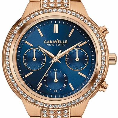 Caravelle New York 36mm Women's 44L181 Analog Display Quartz Rose