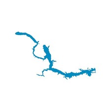 Lake Sakakawea Outline Vinyl Decal Car Window Laptop Sticker