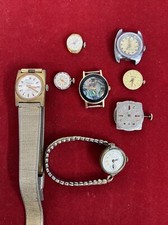 Lotto misto vintage solo ricambi orologio Bulova Jaguar Timex Gitano Tanivas 21 - 8 pezzi