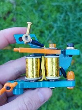 New Handmade Green Reliable Tattoo Machine Double Coil Fast Shader