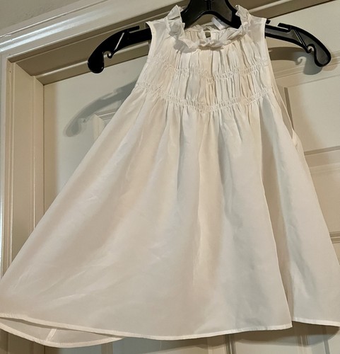 $178 Lavender Brown Silk Classic White Size XS Ruffled Smocked High Neck Blouse - Picture 4 of 9