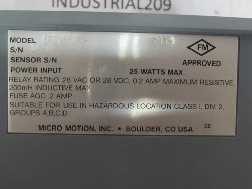 MICRO MOTION DIGITAL RATE TOTALIZER DRT1RS1E NEW - Picture 9 of 9