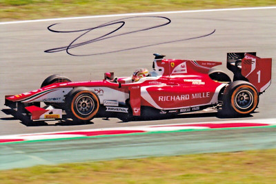 Charles Leclerc F1 Driver hand autographed F2 6x4 photo Scuderia Ferrari
