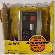 Vintage Aiwa Hs-t200 Am/fm Stereo Ar Cassette Player.1980's. For Parts Only.
