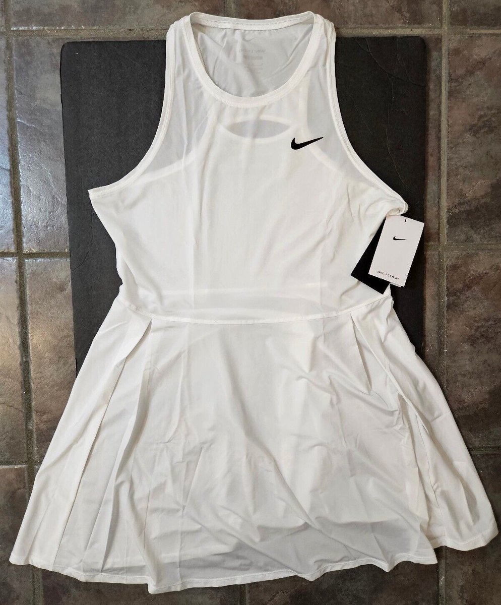 Nike Court DriFit ADV Advantage Slim Fit Tennis Dress Womens Sz