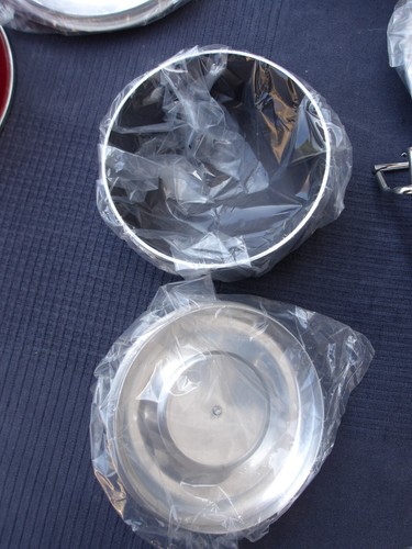 Nuevo juego de utensilios de cocina apilables de camping de 7 piezas y hervidor de agua usado - Imagen 5 de 15