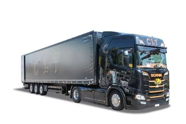 "Herpa 945189 Scania Cr 20 Hd Gardinenplanen-Sattelzug \"Clt\" 1:87 Neu Ovp"-image