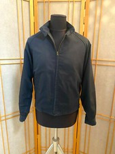 MENS VINTAGE 60/70s NAVY ENGLISH SQUIRE RACER JACKET COAT ZIP OUT LINING-SZ 40