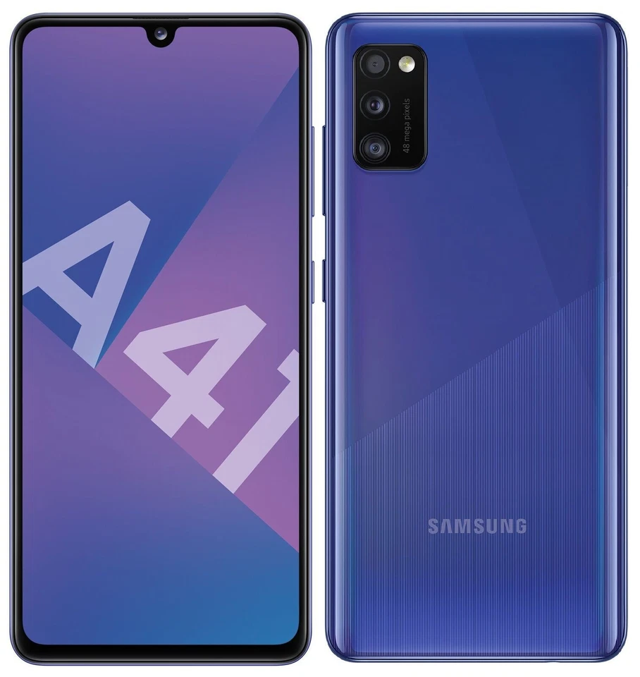 Samsung Galaxy A41 Blau 64 GB Smartphone Dual Sim LTE Refurbished Hervorragend - Bild 1 von 1