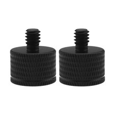 2x 5/8"-11 Female to 1/4"-20 Male Screw Reducer Aluminum Screw Adapter Studs