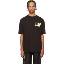 NAPA by MARTINE ROSE INSIGNIA OCELOT T-Shirt BLACK