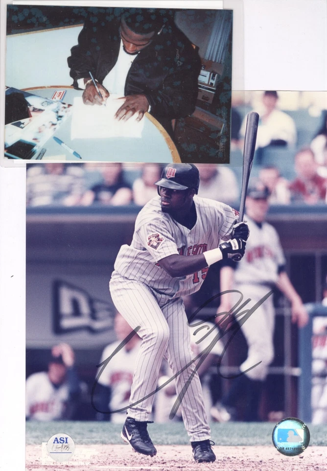 Foto autografiada 8 x 10 a color: Cristian Guzmán - Mellizos de Minnesota con certificado de autenticidad Foto 3 de 3