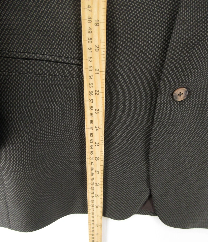 Abrigo Deportivo VINTAGE Versace Hombre 42 Gris Clásico V2 Blazer Lana Seda Chaqueta Forrada Foto 4 de 4