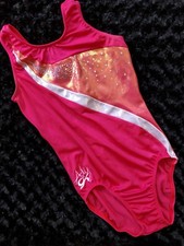 Aly Raisman GK ELITE gymnastics Leotard Sequin BLING Sparkle EUC Leo Sz: AS