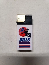 VINTAGE 1990's Buffalo Bills White Plastic 3+ Inch Scripto Lighter, COOL!