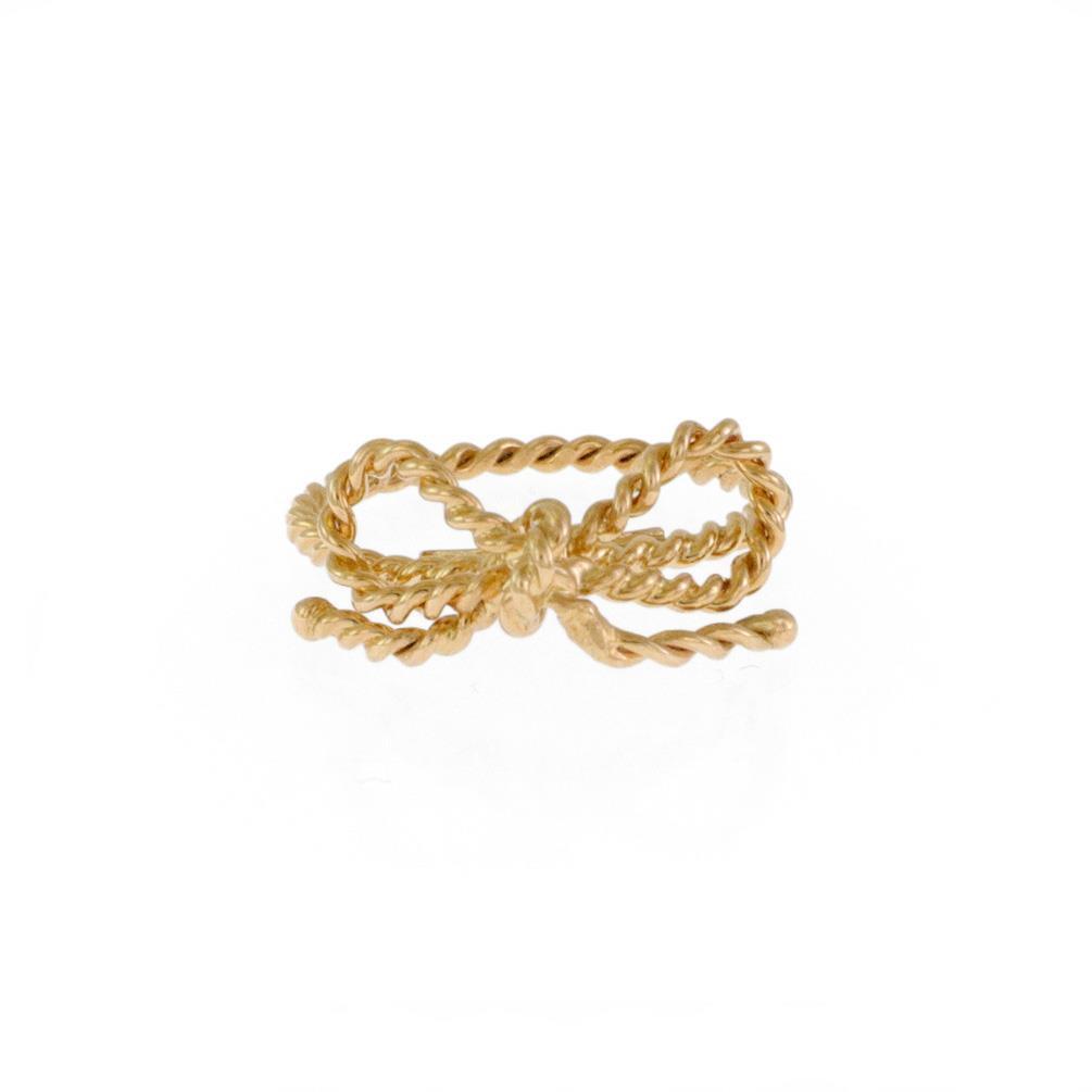 Tiffany & Co. Bow Ring 18k Yellow Gold Cable Size - 4.75 | eBay Tiffany & Co. Bow Ring 18k Yellow Gold Cable Size - 4.75 | eBay