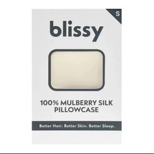 Blissy King 600 Thread Count Silk Pillowcase Ivory White
