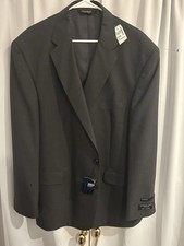 430 JoS.A.Bank Men's Suit Jacket 50L 100 Wool DK Grey