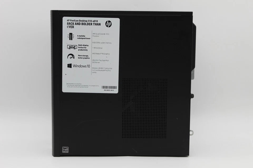 HP Pavilion Desktop 510-A010 AMD A8-7410 2.2GHz 8GB RAM 1TB HDD *READ* PC1696972 - Image 3 of 4