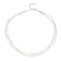 Cavill Zirkon Halskette Damen 925 Sterling Silber Rhodiniert 0,84Ct Weiß