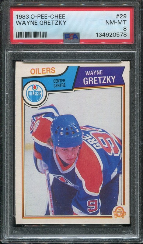 1983 O-Pee-Chee Hockey #29 Wayne Gretzky psa 8 Nm-Mt HOF