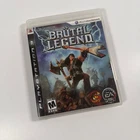 Brutal Legend PlayStation 3 PS3 Video Game Heavy Metal Action RTS