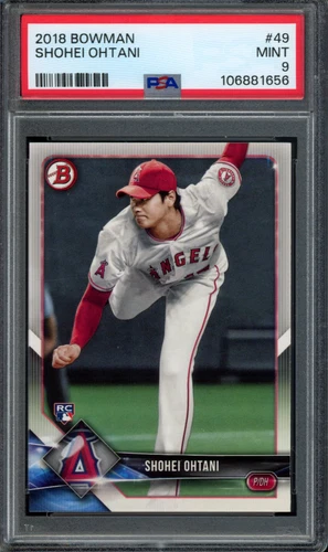 2018 BOWMAN #49 SHOHEI OHTANI RC ROOKIE PSA 9