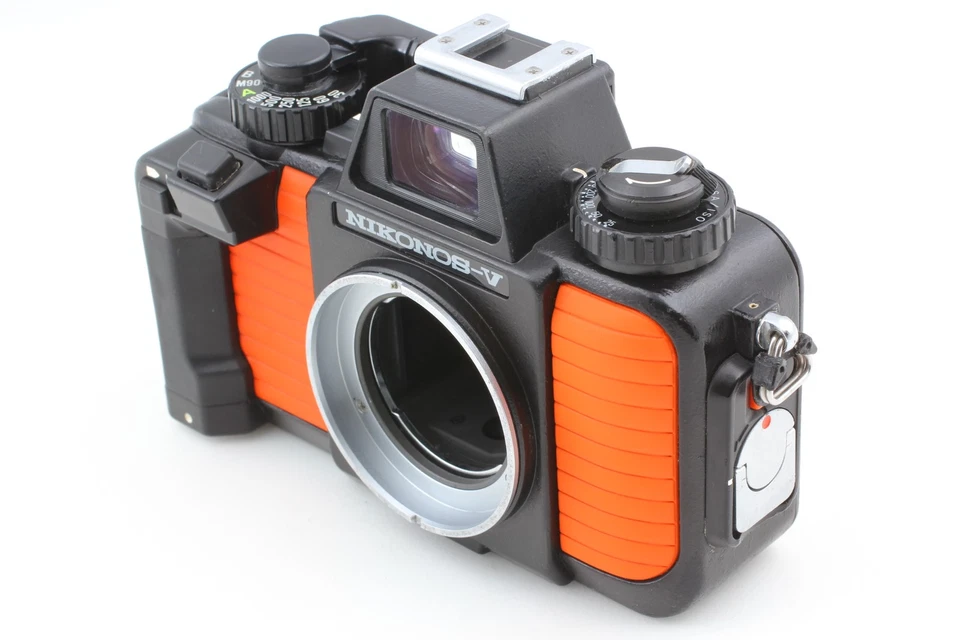 [Casi Como Nueva] Lente Nikon Nikonos V Naranja SLR Cámara fotográfica UW 35 mm f/2,5 de JAPÓN Foto 3 de 4