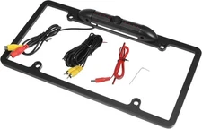 X AUTOHAUX HD Backup Camera for Trucks License Plate Black 