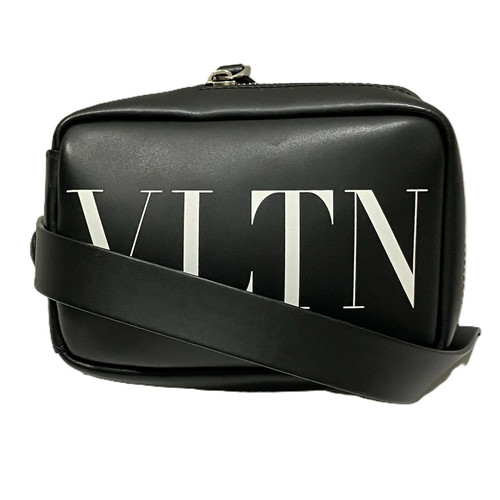 Valentino Garavani Shoulder Bag Men's Leather Black #WPB687