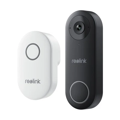 Reolink 5MP Sonnette vidéo Wi-Fi Plug-in 2,4/5 GHz avec carillon Doorbell - Photo 1/4