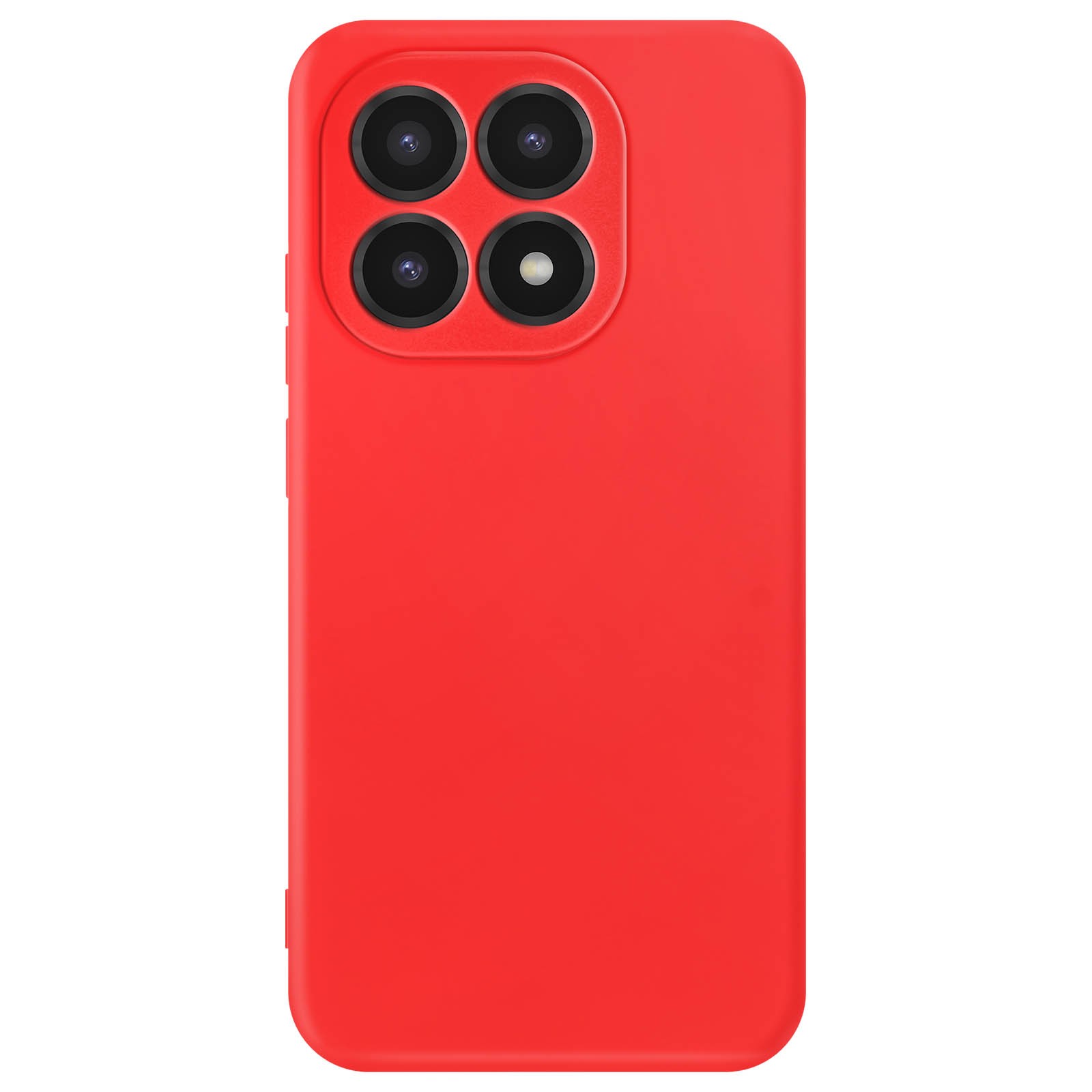Coque Xiaomi 15T Avizar en silicone soft-touch antidérapant de couleur rouge vif