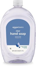Amazon Basics Gentle  Mild Clear Liquid Hand Soap Refill, Triclosan-free, 50 Fl