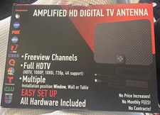 Antenna TV digitale HD amplificata nuova imballata 