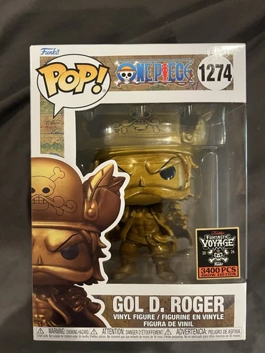 SDCC 2024 Funko Fundays Exclusive One Piece #1274 Gold Gol D. Roger Pop LE 3400