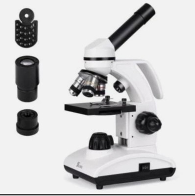 Telmu Model: XSP-75  Handheld Biological Microscope with 2 Slide Sets