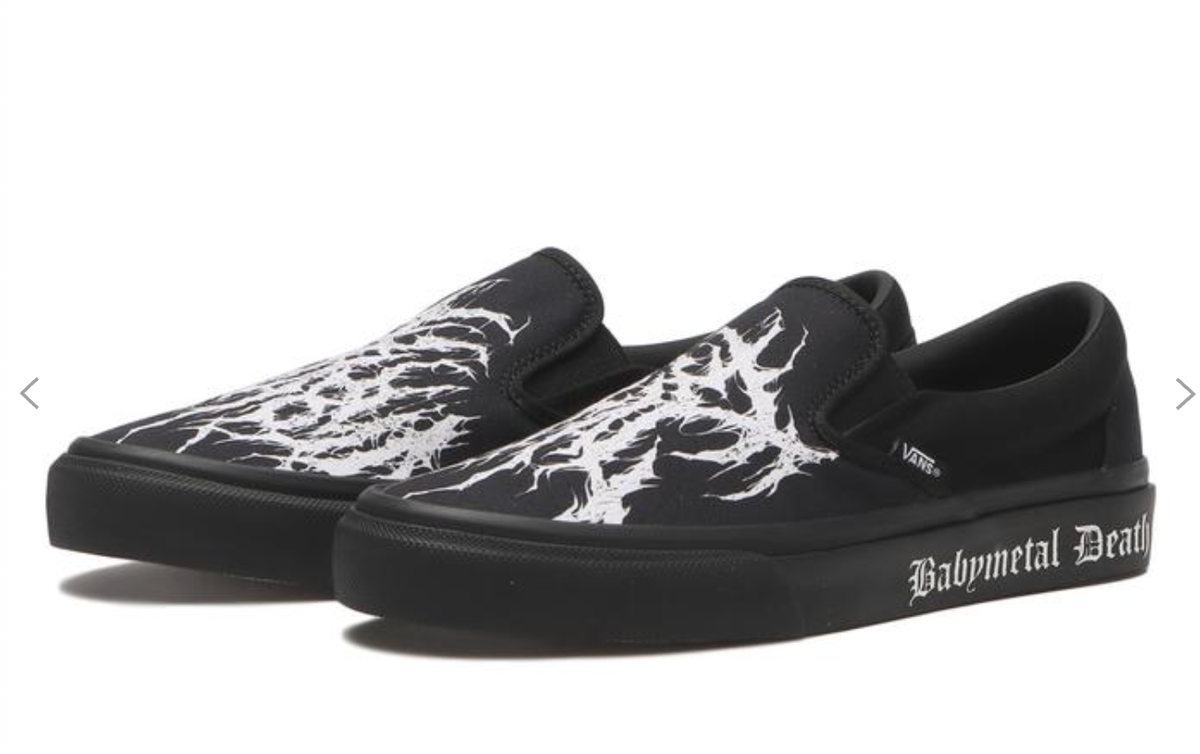 VANS × BABYMETAL】Classic Slip-On – Black/White – Japan Exclusive