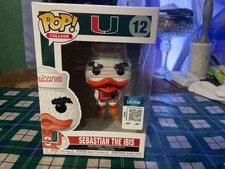 Funko Pop! Miami Hurricanes Sebastian the Ibis #12 Vinyl Figure W/Protector